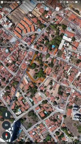 Área de esquina em ponta negra