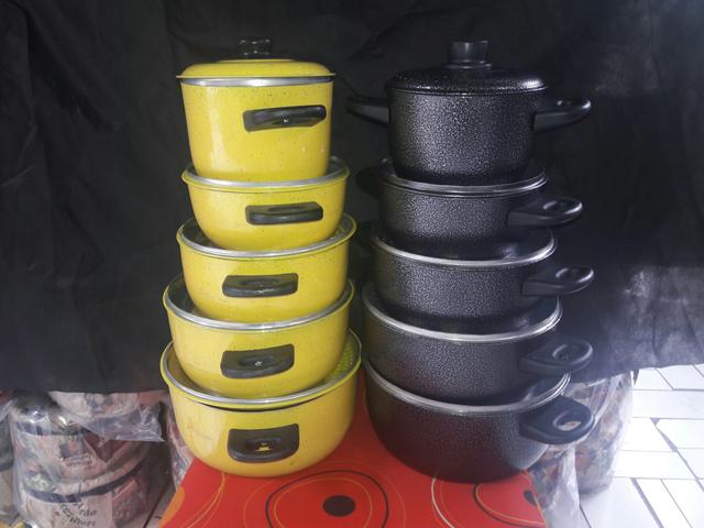 Jogos de panelas de aluminio grossos