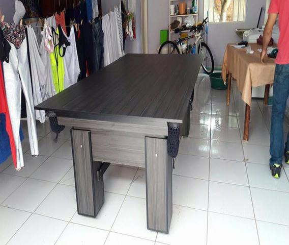 Mesa Residencial Cor Dakar Tecido Vermelha Mod. ZRIK4311 - Foto 3