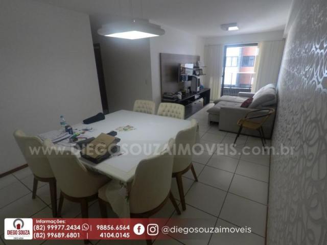 Apartamento para venda em maceió, farol, 3 dormitórios, 1 suíte, 1 banheiro, 2 vagas - Foto 4