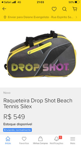 raqueteira drop shot