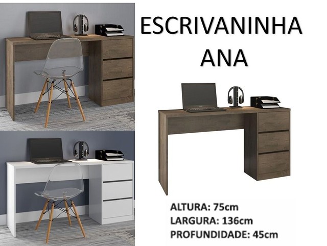 Escrivaninha Ana Atualle **nova na caixa**