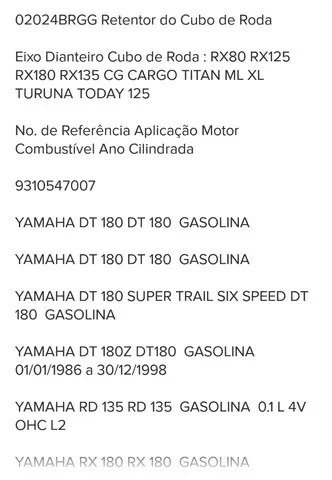 Retentor Roda Dianteira Dt 180 02024