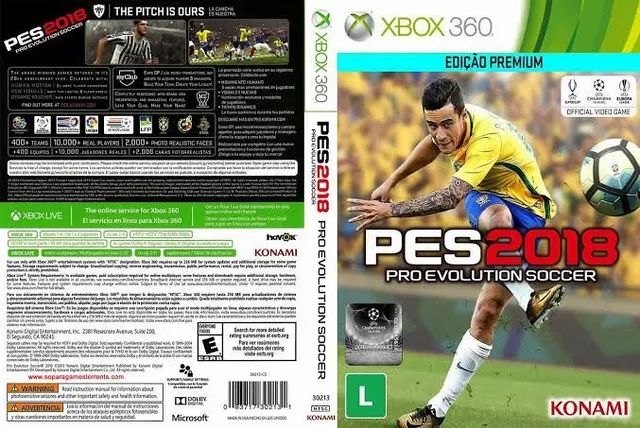 Pes 2018 - Mídia Digital - Xbox 360