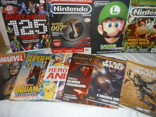 Revistas Star Wars, Nintendo,e Outras Lote Com 10 Leia Descrição