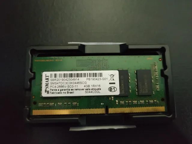 Memória RAM notebook DDR4 4GB