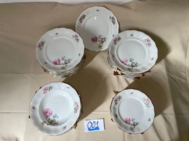 Jogo De Chá Antigo Porcelana Polonesa Tielsch (4 Trios). - R