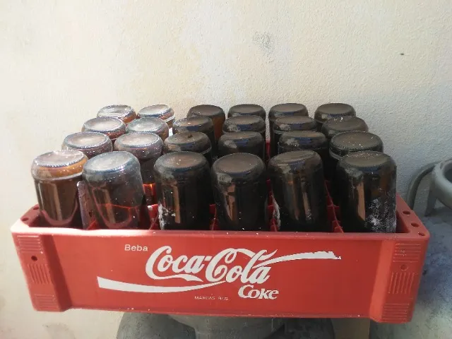 Mini Coca Cola Garrafinhas,engradado,caminhão Antigo Brinquedo