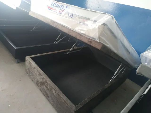 Base baú cama baú box baú - temos colchões e cabeceira  - Foto 4