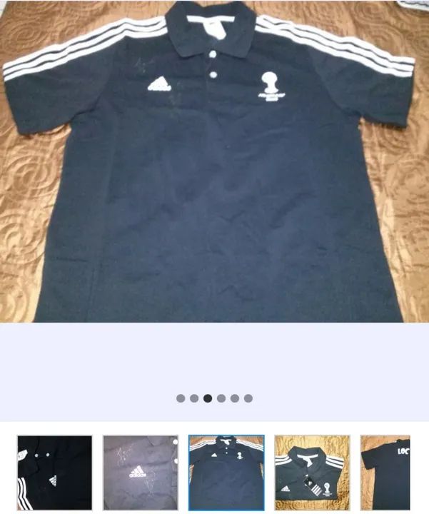 CAMISA ORIGINAL DA ORGANIZAÇÃO DA COPA 2014 NO BRASIL AUTOGRAFADA POR MESSI E DI MARIA. - Foto 5