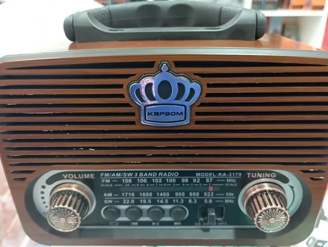 Rádio am FM sw retro com Bluetooth