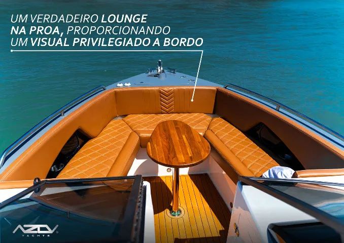Lancha Azov Z260 Maior Espaço Interno Da Categoria 14 Pess., Acabamento, Navegabilidade - Foto 9