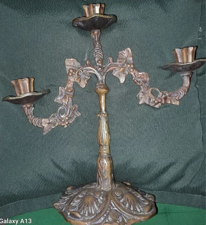 Lindo Candelabro década 50 /3 velas - Foto 5