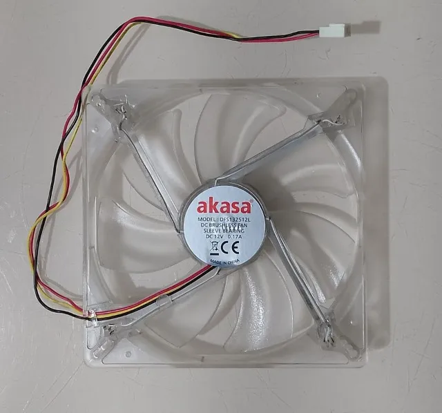 Fan Cooler Gamer 140mm X 140mm Led Branco Acasa Silencioso Gabinete Fonte