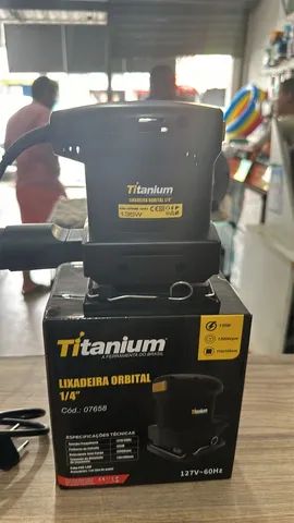 Lixadeira  orbital  profissional  titânio 