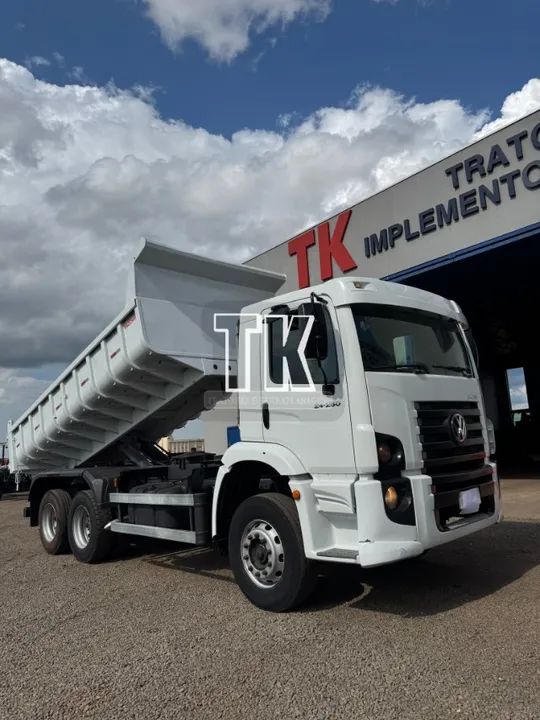 Caminhão Volkswagen 24250 Basculante ano 08/09 - TK Tratores Nova Andradina - MS  - Foto 10