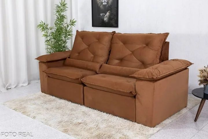 Pré Black Friday! Sofá Retrátil e Reclinável 409  - Tempo limitado.  - Foto 4