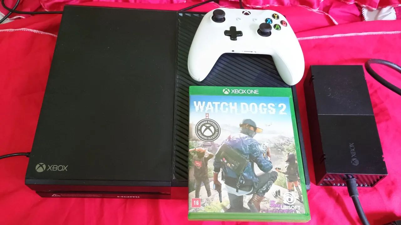 XBOX ONE COMPLETO TUDO FUNCIONANDO GARANTIA 90 DIAS..