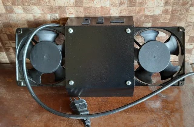 Sistema Kit Ventilação Rack - 2 Coolers Ventiladores