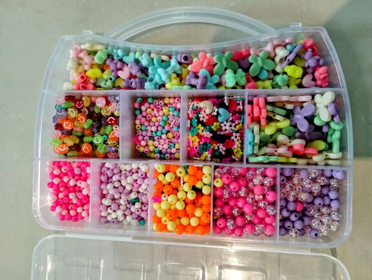 Kit de miçangas para fazer pulseiras e colares - Foto 5