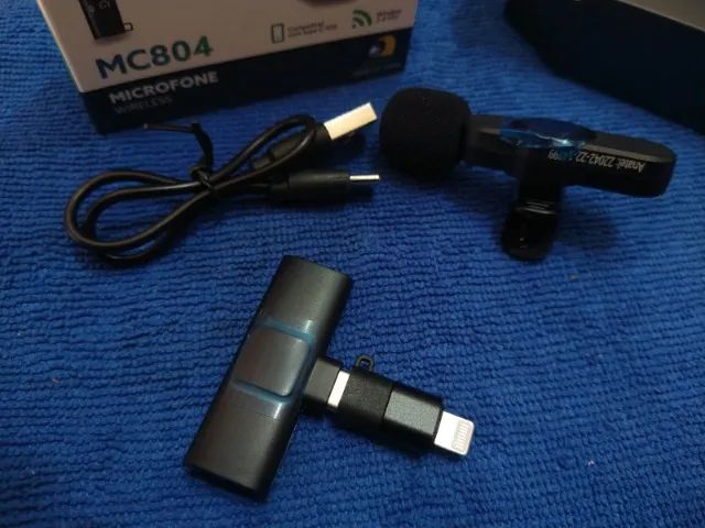 Microfone sem fio para Smartphones Android/Iphone -cancelamento de ruído (Jk Eletrônicos)  - Foto 2