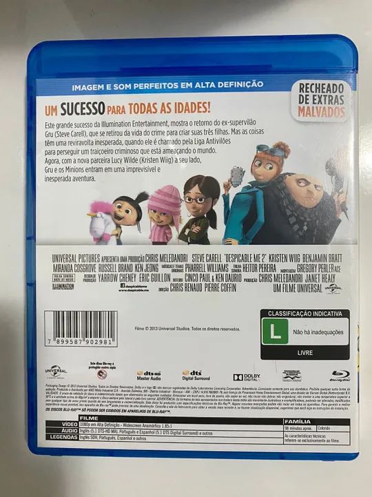 Blu ray Original - Meu Malvado Favorito 2 - Foto 2