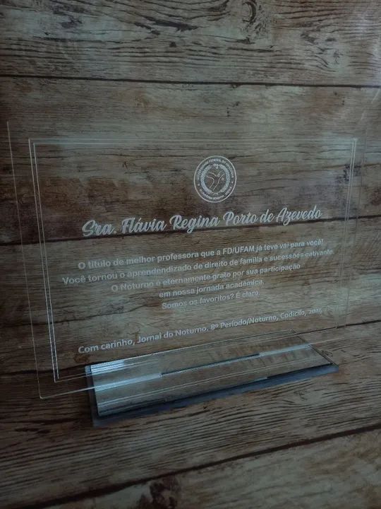Placa de Homenagem personalizada - Foto 5