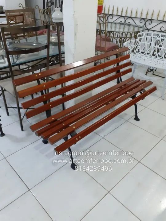 Banco de jardim - Arte em Ferro - Foto 2