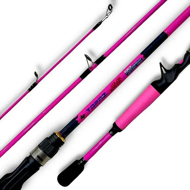 Vara para carretilha Albatroz Fishing Topaz colors Rose. 168cm. 12lbs Nova 