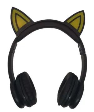 Fone de Ouvido Headphone Gatinho com Fio Led Se-6126 Com Microfone z393 - Foto 3