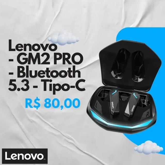 Fone Lenovo-GM2 Pro Bluetooth 5.3