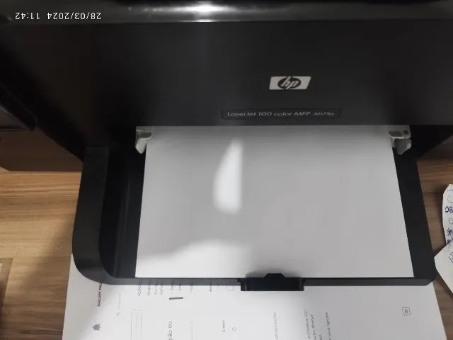 bandeja de impressora hp laser jet 100 collor mfp m175a - Foto 3