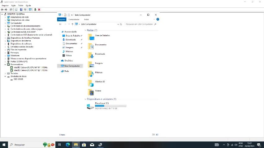 Computador Intel Dual Core C847 2GB e SSD 128GB Slim - Foto 4
