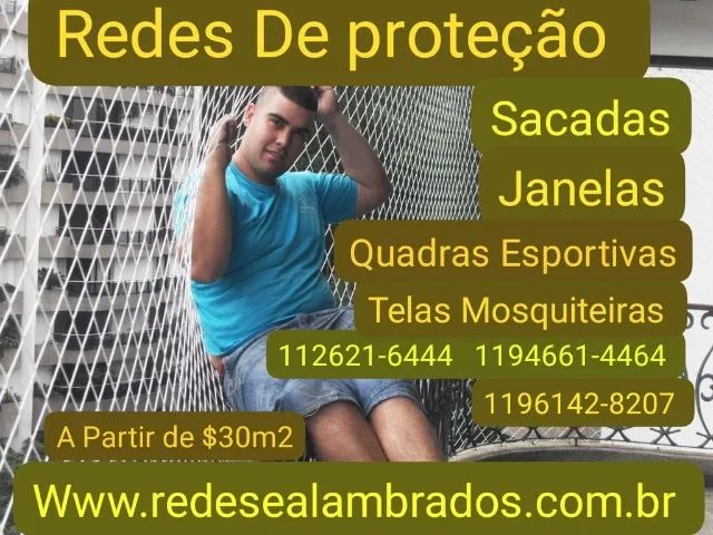 Redes de proteção a Partir de $$30m2