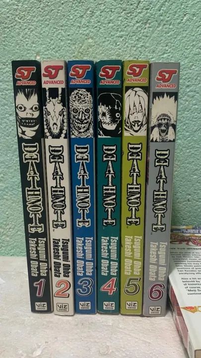 Coleção Mangá Death Note 01 Ao 06 Em Inglês - Ano 2004 - Ed.sj