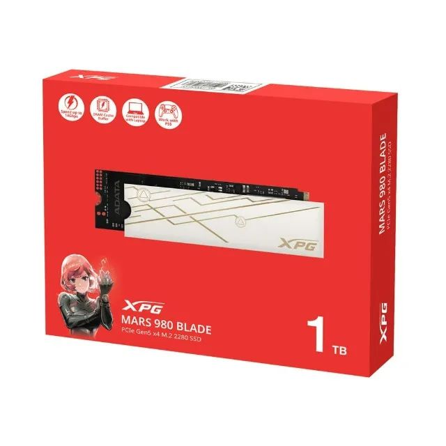 SSD 1TB Adata XPG Mars 980 Blade, M.2 NVMe, PCIe Gen5 x4, L14000MB/s e G13000MB/s 