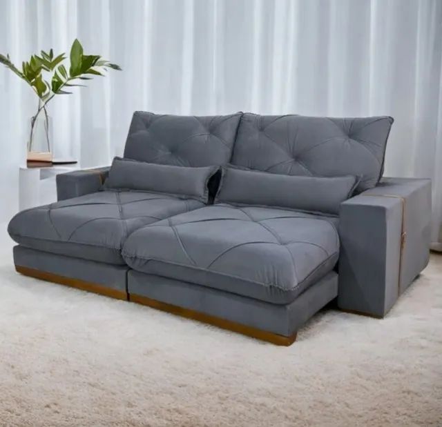 Sofá Retrátil e Reclinável Luanda/Isabella 2,50 cm Pronta Entrega  - Foto 3