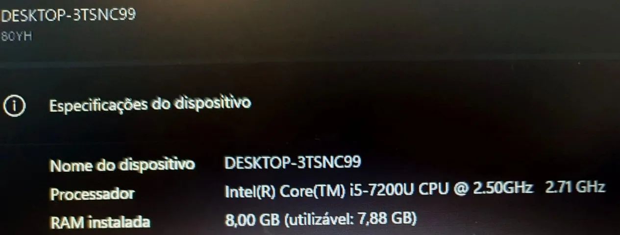 Lenovo Core i5 8gb 240gb Ssd 3 meses Garantia - Foto 4