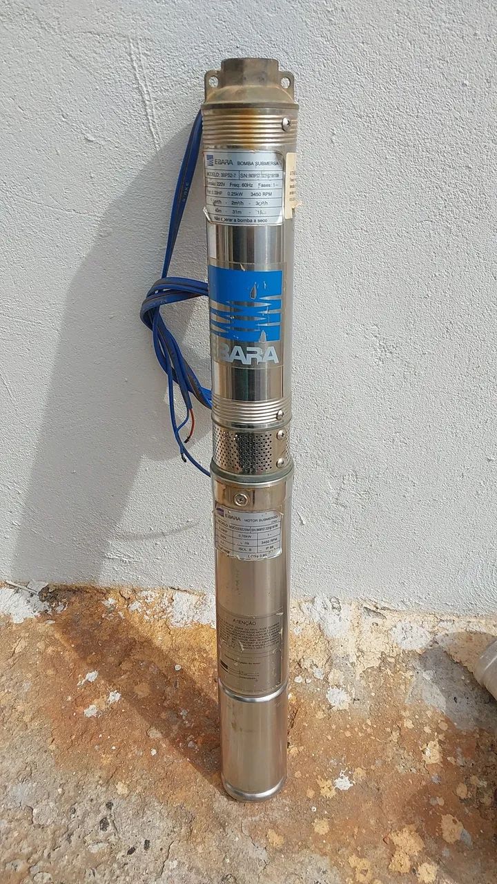 Bomba Submersa Ebara para poço artesiano com defeito 
