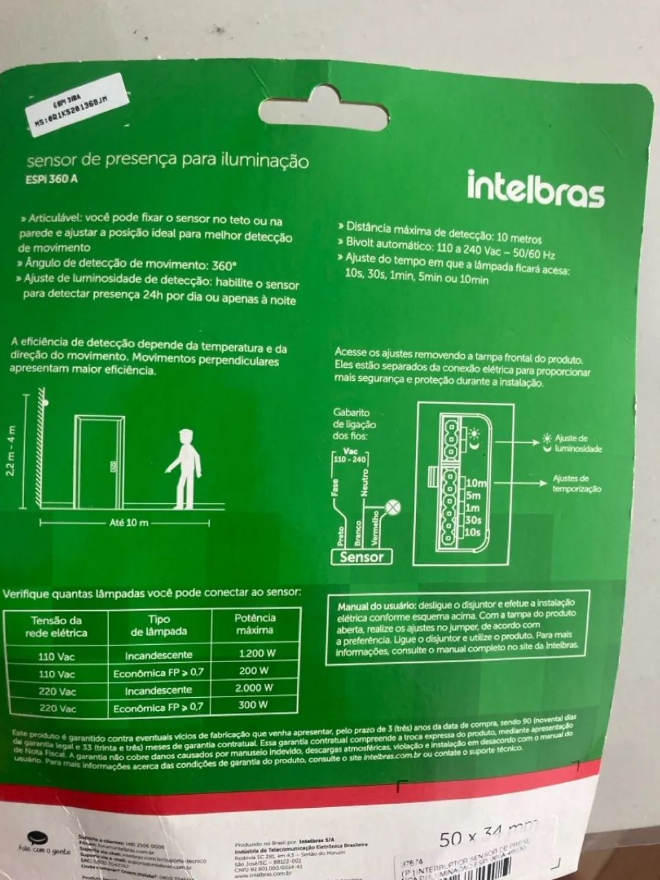 Sensor de presença intelbras - Foto 3