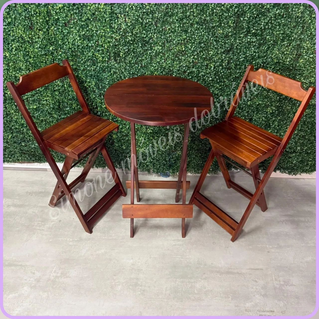 Jogo de mesa Bistrô com 2 Cadeiras  - Foto 2