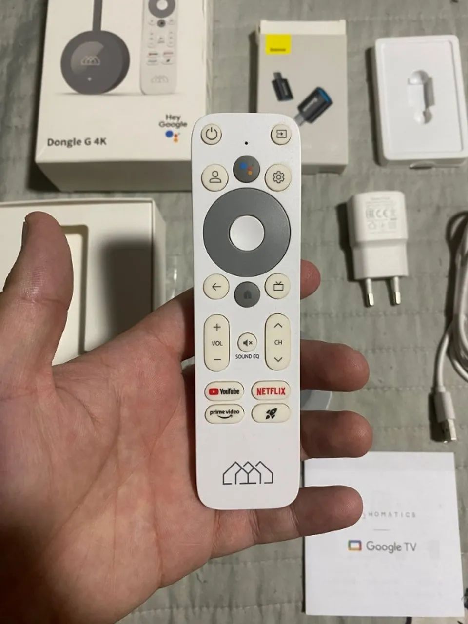 TV Box / Stick Dongle Homatics G 4K 32GB + Adaptador Baseus para PenDrive - Foto 3