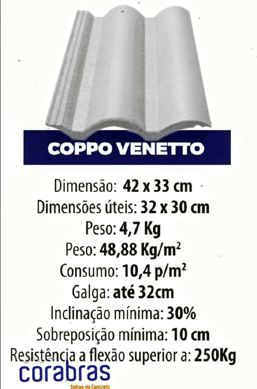 Telhas de Concreto Corabras. Direto da Fábrica - Foto 3