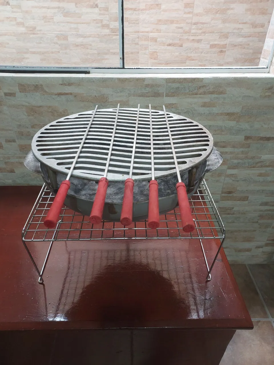Churrasqueira Portátil para praia camping 