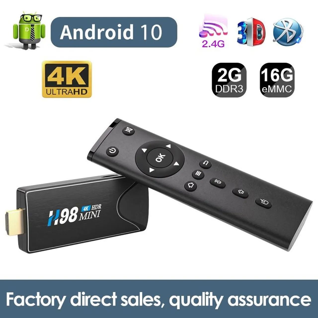 TV Stick h98/Android /2.4G-5G Wifi