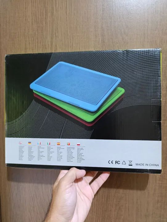 Base de Resfriamento para Laptop Cooler Fan Notebook Led Silencioso USB 1500rpm Nova/Caixa