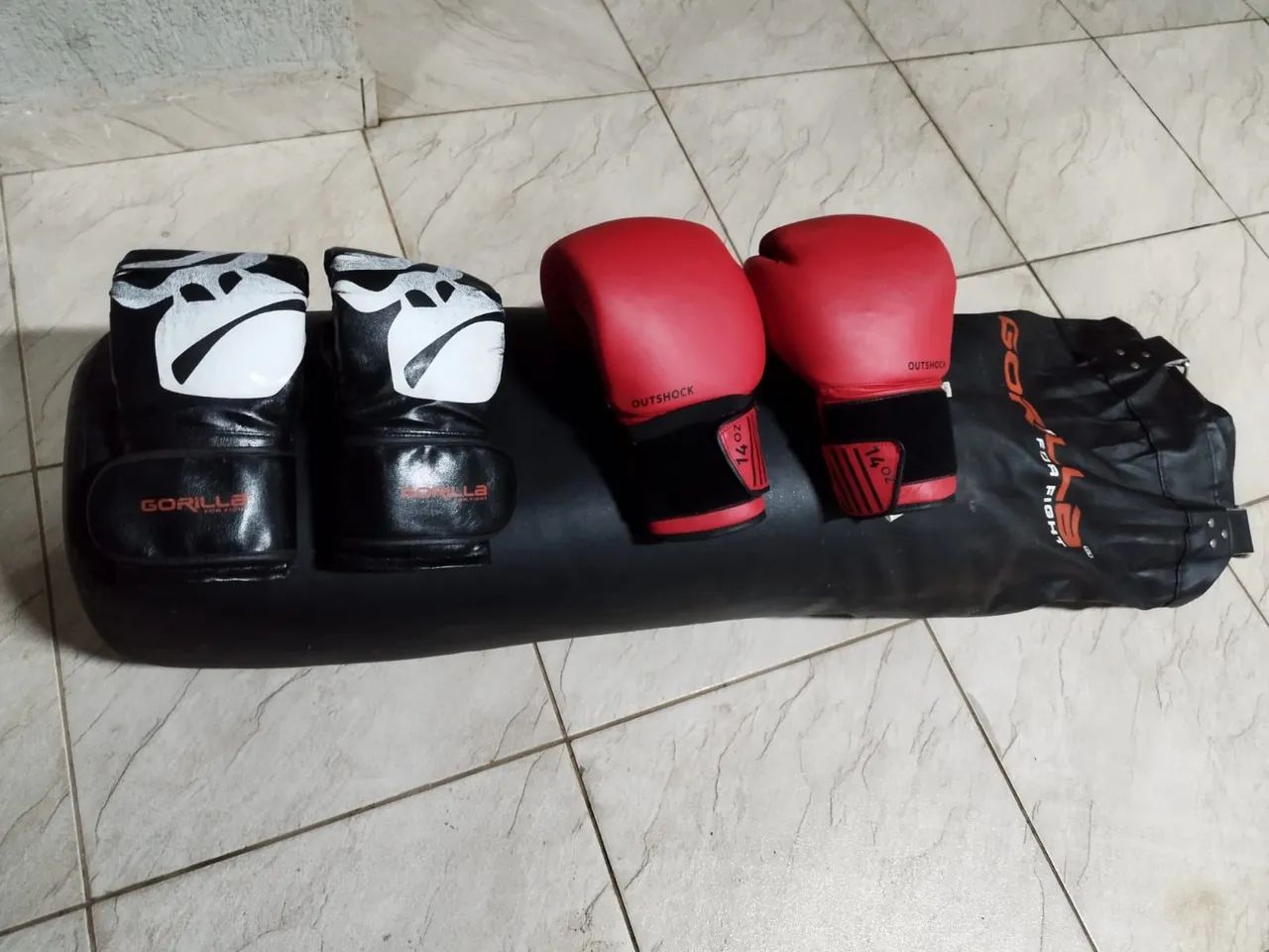 Saco boxe+ luvas