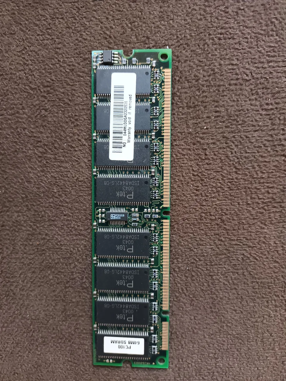 Memória RAM 64MB PC100 SDRAM