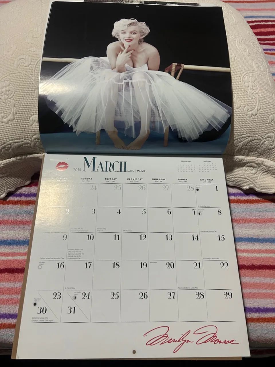 Calendário Luxo 2014 Marilyn Monroe - Foto 4