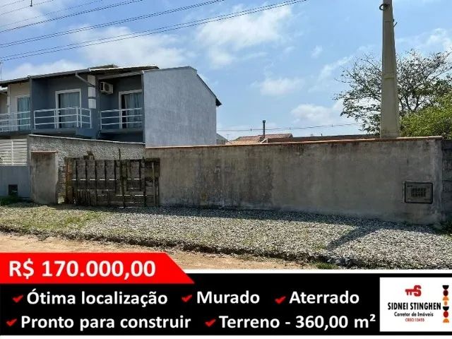 Ótimo terreno pronto para construir - Bairro Salinas, Bal. Barra do Sul-SC